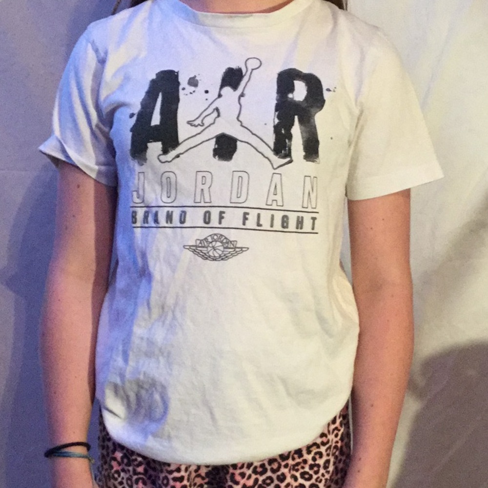White air Jordan graphic tee